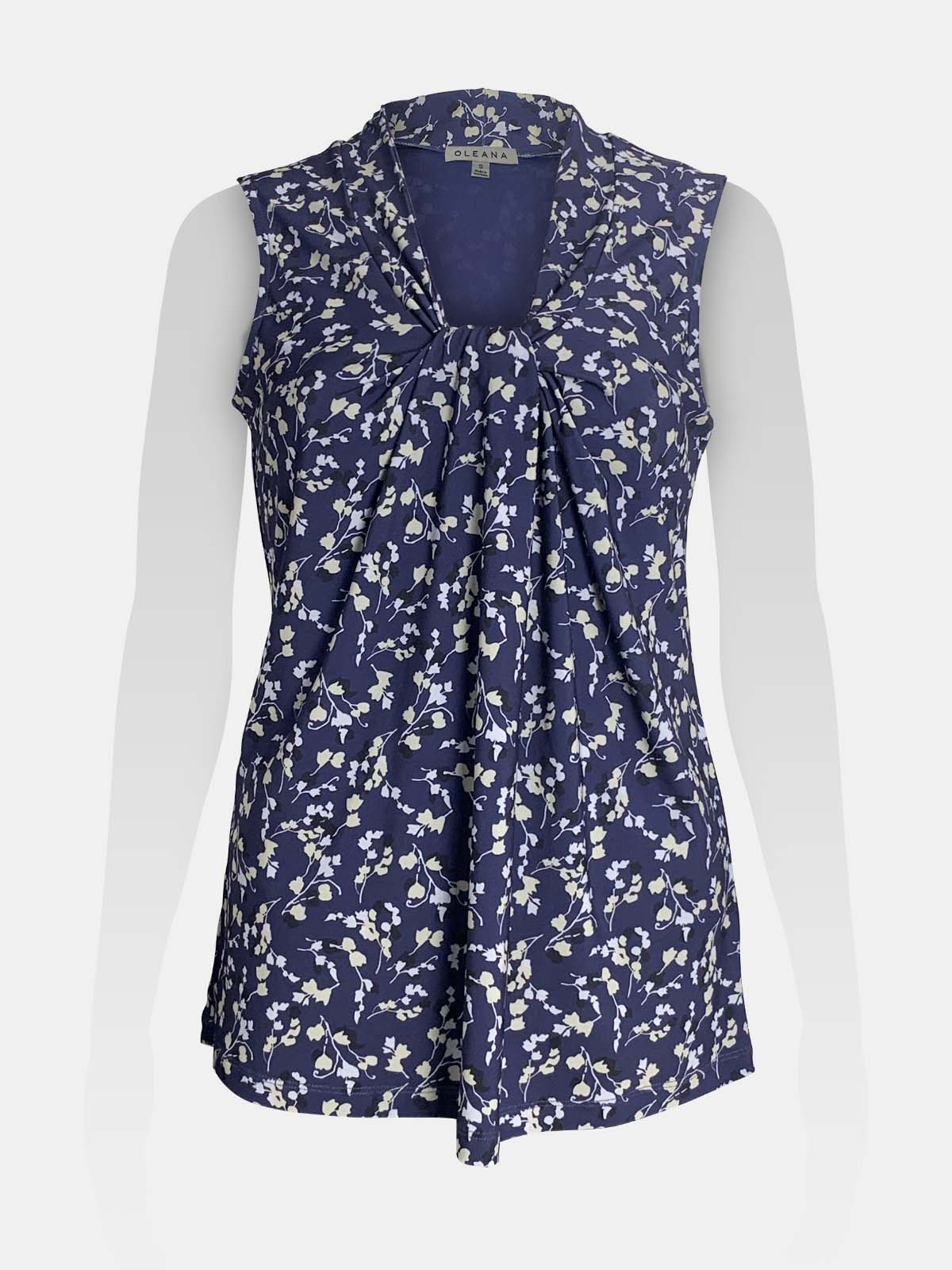 gathered-front-sleeveless-top
