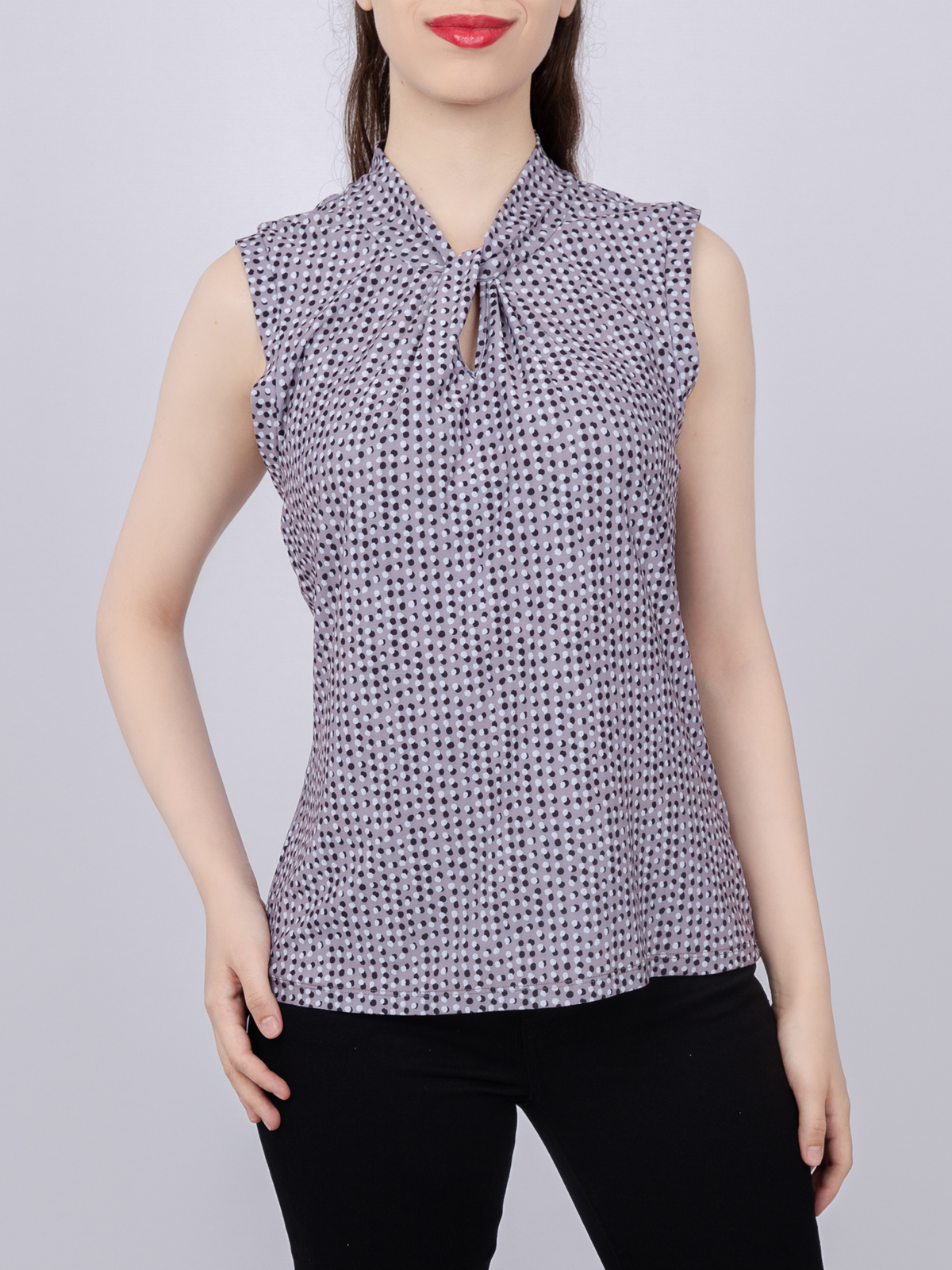 front-knot-neck-top